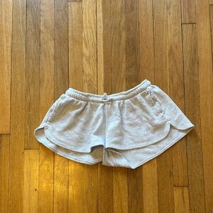 Grey waffle sweatshorts